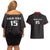 Custom Malawi Football Couples Matching Off Shoulder Short Dress and Hawaiian Shirt Come On Flames - Black - Wonder Print Shop