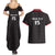 Custom Malawi Football Couples Matching Summer Maxi Dress and Hawaiian Shirt Come On Flames - Black - Wonder Print Shop