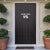 Custom Malawi Football Door Cover Come On Flames - Black - Wonder Print Shop