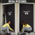 Custom Malawi Football Door Cover Come On Flames - Black - Wonder Print Shop