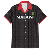 Custom Malawi Football Family Matching Long Sleeve Bodycon Dress and Hawaiian Shirt Come On Flames - Black - Wonder Print Shop