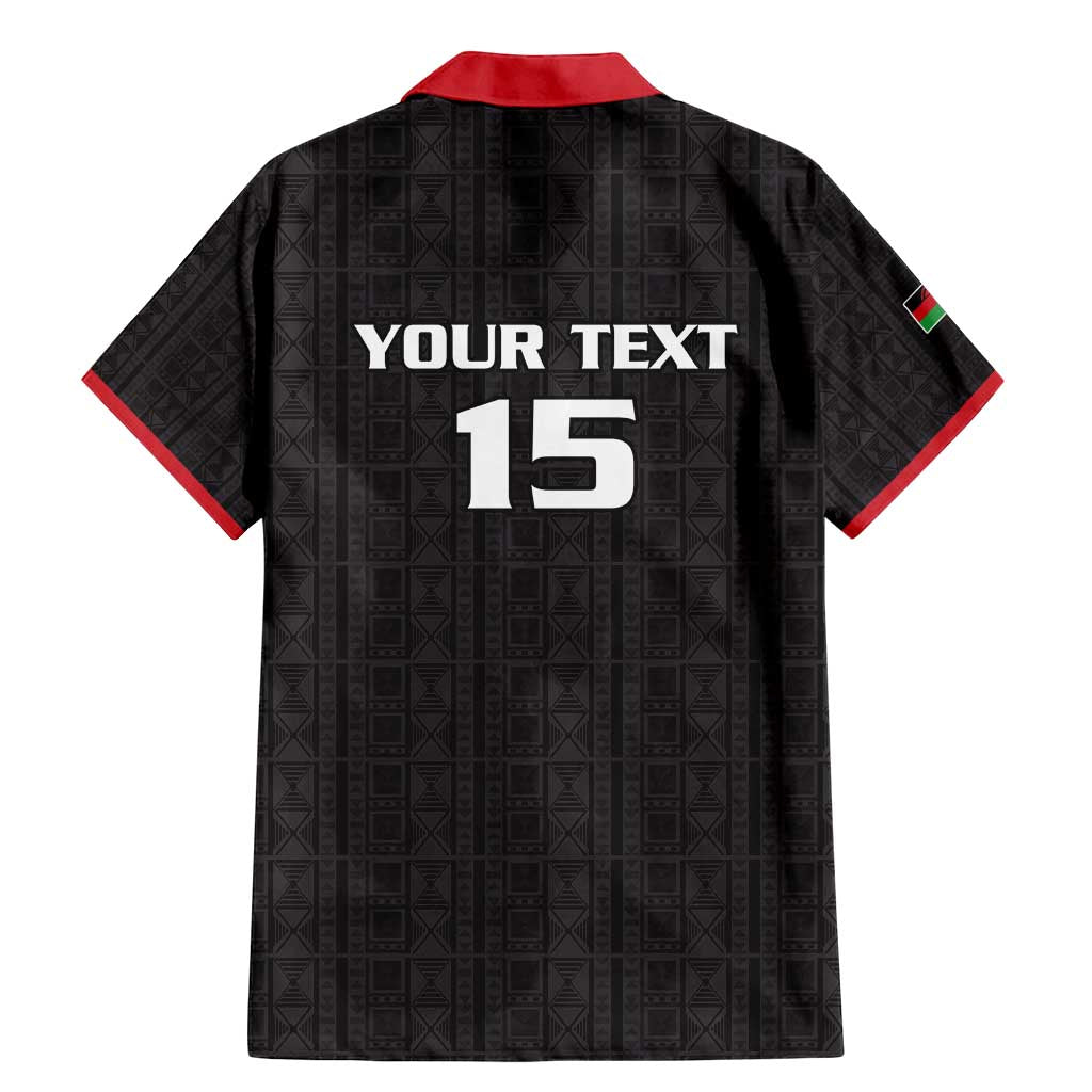 Custom Malawi Football Family Matching Mermaid Dress and Hawaiian Shirt Come On Flames - Black - Wonder Print Shop