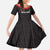 Custom Malawi Football Family Matching Off Shoulder Maxi Dress and Hawaiian Shirt Come On Flames - Black - Wonder Print Shop