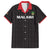 Custom Malawi Football Family Matching Off Shoulder Maxi Dress and Hawaiian Shirt Come On Flames - Black - Wonder Print Shop