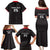 Custom Malawi Football Family Matching Puletasi and Hawaiian Shirt Come On Flames - Black - Wonder Print Shop