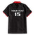 Custom Malawi Football Family Matching Short Sleeve Bodycon Dress and Hawaiian Shirt Come On Flames - Black - Wonder Print Shop