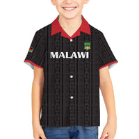 Custom Malawi Football Family Matching Summer Maxi Dress and Hawaiian Shirt Come On Flames - Black - Wonder Print Shop