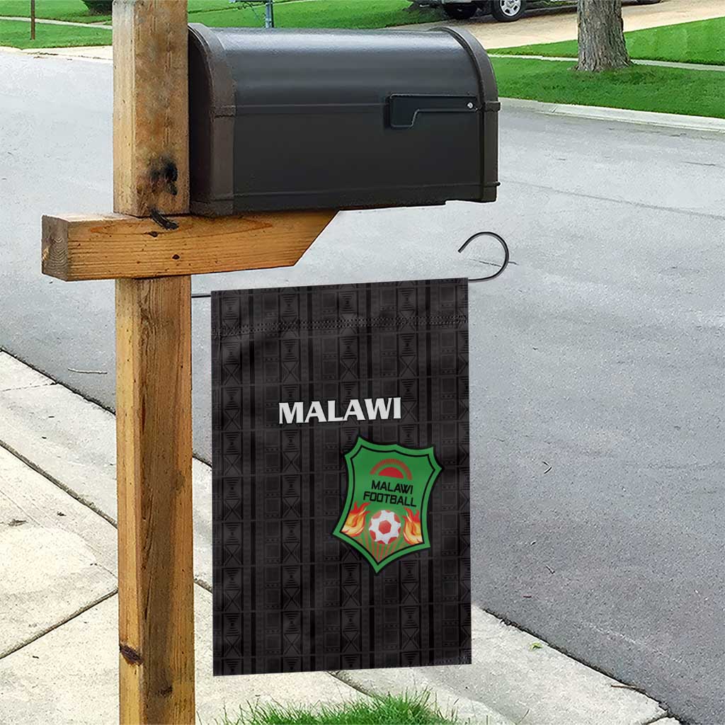 Malawi Football Garden Flag Come On Flames - Black - Wonder Print Shop