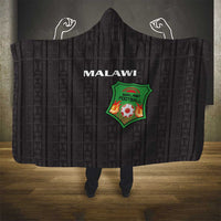 Malawi Football Hooded Blanket Come On Flames - Black - Wonder Print Shop