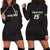 Custom Malawi Football Hoodie Dress Come On Flames - Black - Wonder Print Shop