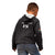 Custom Malawi Football Kid Hoodie Come On Flames - Black - Wonder Print Shop