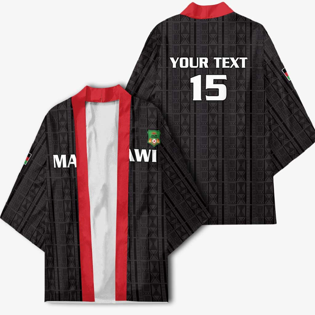 Custom Malawi Football Kimono Come On Flames - Black - Wonder Print Shop