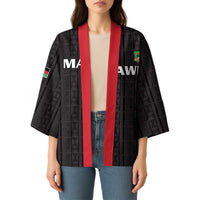 Custom Malawi Football Kimono Come On Flames - Black - Wonder Print Shop