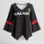 Custom Malawi Football Kimono Sleeve Blouse Come On Flames - Black - Wonder Print Shop