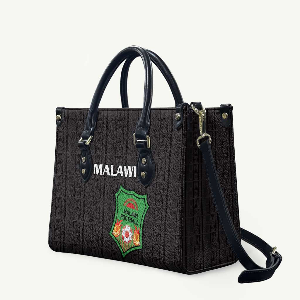 Malawi Football Leather Bag Come On Flames - Black - Wonder Print Shop