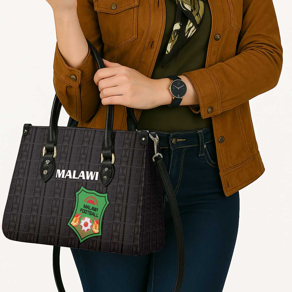 Malawi Football Leather Bag Come On Flames - Black - Wonder Print Shop