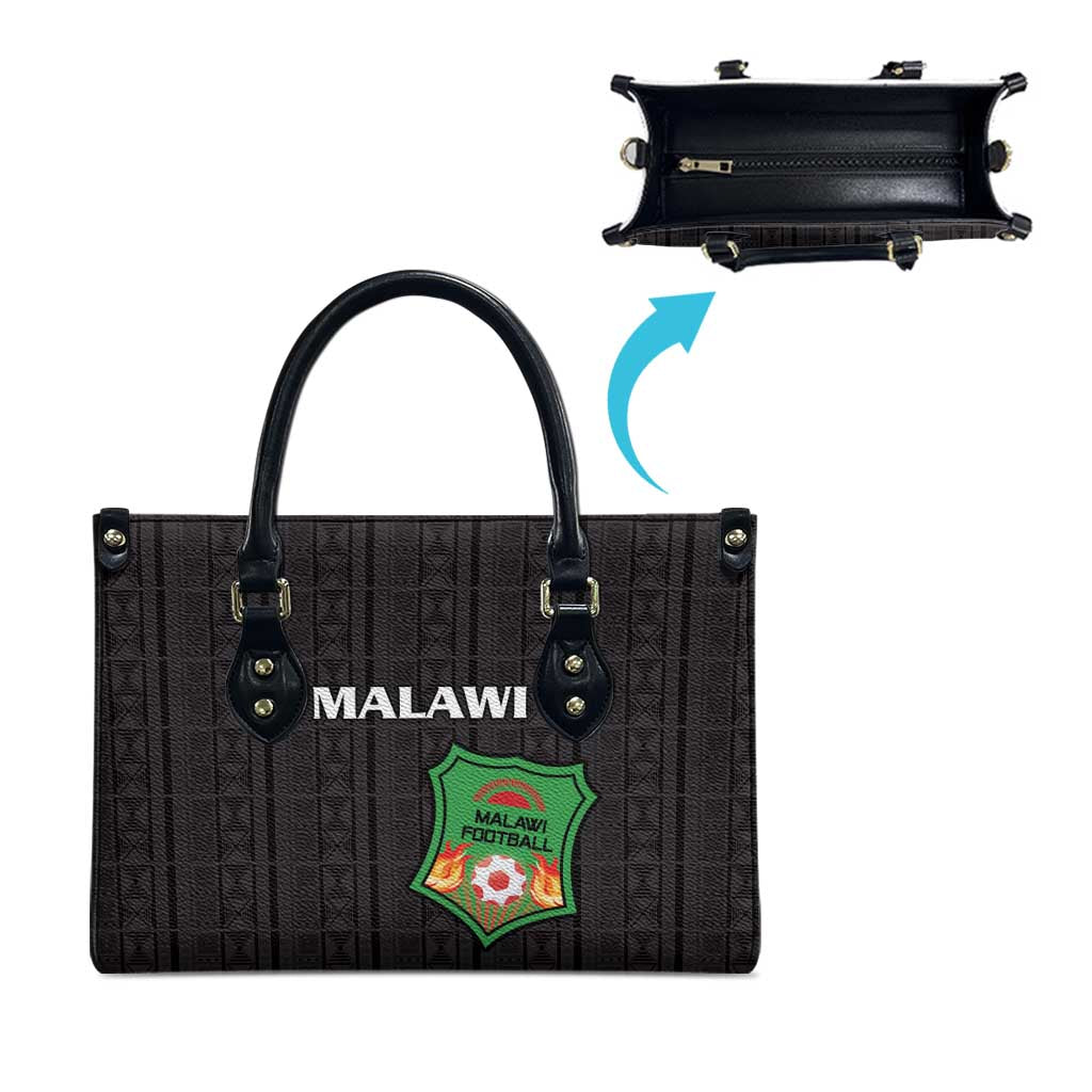 Malawi Football Leather Bag Come On Flames - Black - Wonder Print Shop