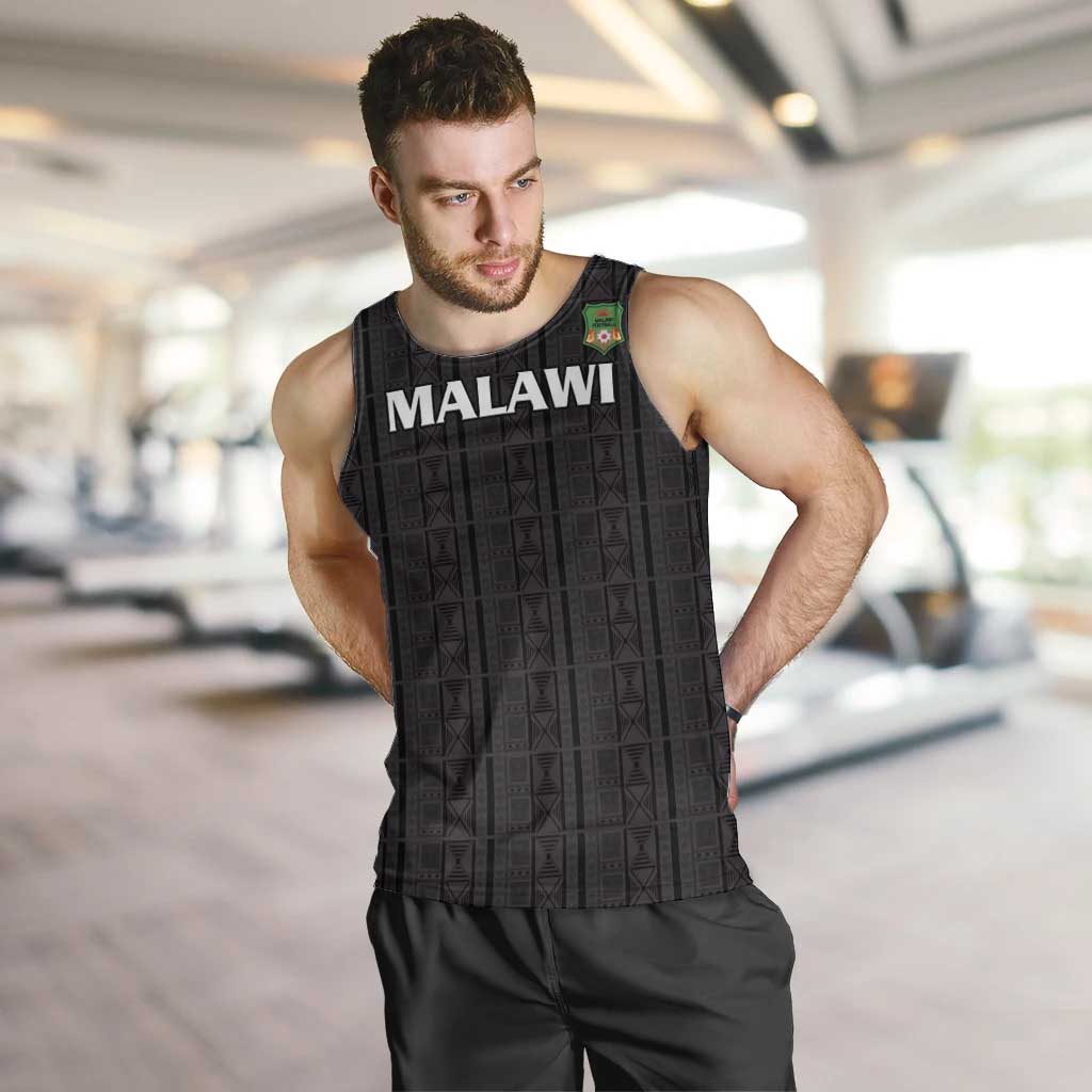 Custom Malawi Football Men Tank Top Come On Flames - Black - Wonder Print Shop
