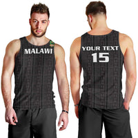 Custom Malawi Football Men Tank Top Come On Flames - Black - Wonder Print Shop