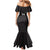 Custom Malawi Football Mermaid Dress Come On Flames - Black - Wonder Print Shop