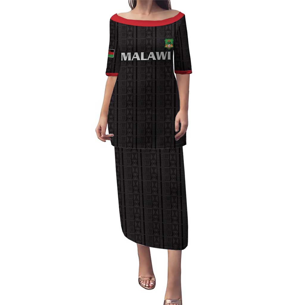 Custom Malawi Football Puletasi Come On Flames - Black - Wonder Print Shop