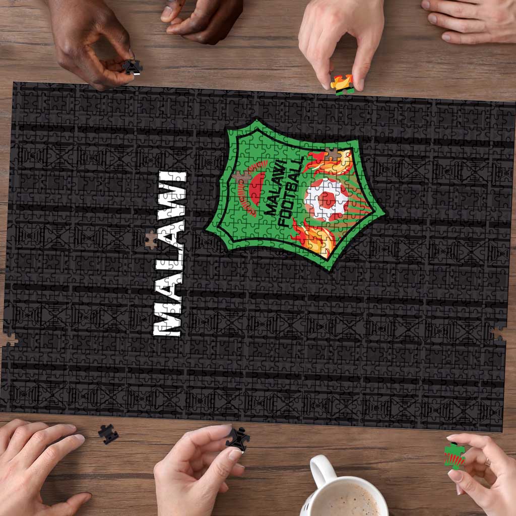Malawi Football Puzzle Come On Flames - Black - Wonder Print Shop