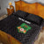 Malawi Football Quilt Bed Set Come On Flames - Black - Wonder Print Shop