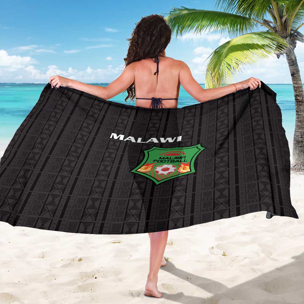 Malawi Football Sarong Come On Flames - Black - Wonder Print Shop