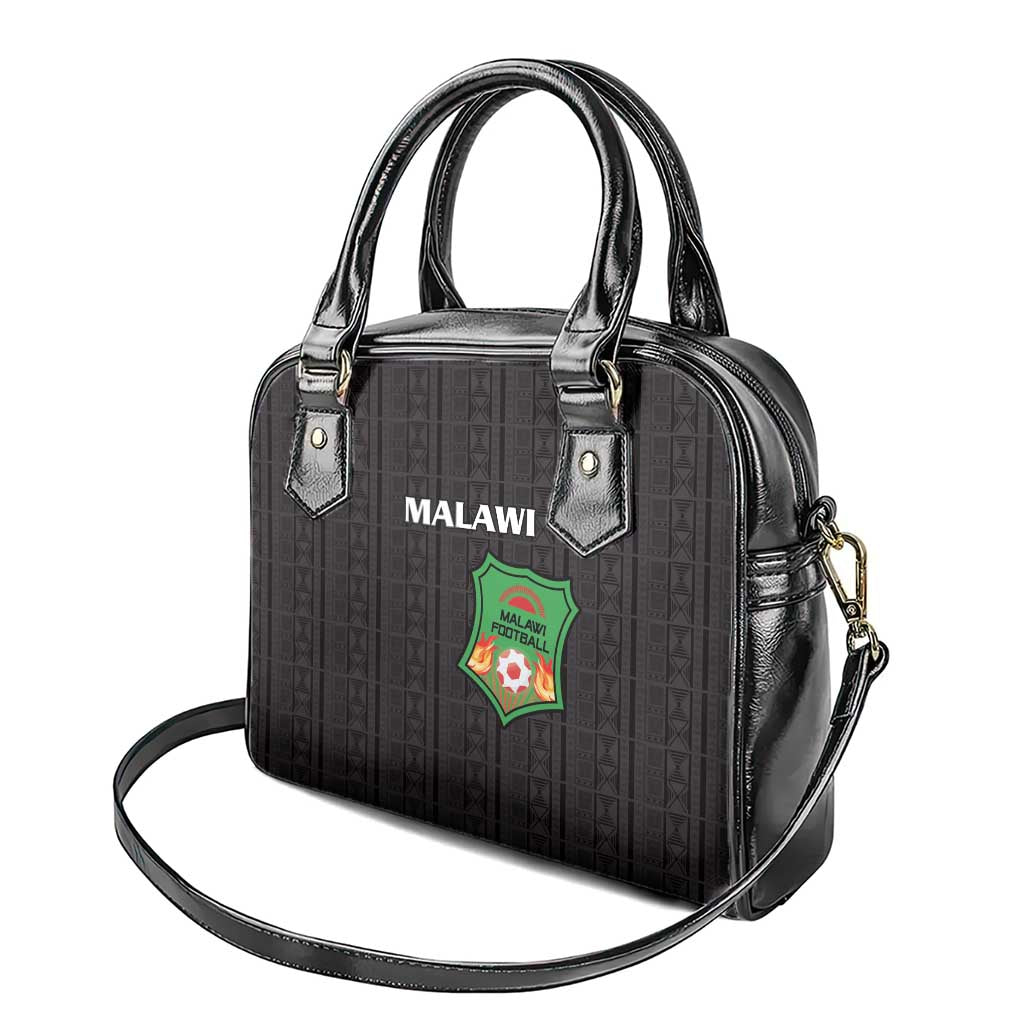 Malawi Football Shoulder Handbag Come On Flames - Black - Wonder Print Shop