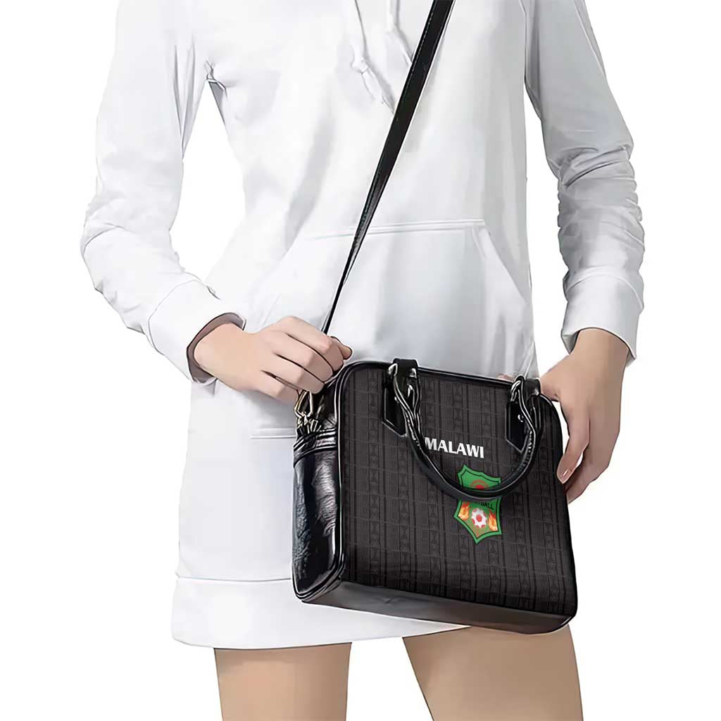 Malawi Football Shoulder Handbag Come On Flames - Black - Wonder Print Shop