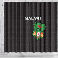 Malawi Football Shower Curtain Come On Flames - Black - Wonder Print Shop