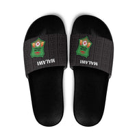 Malawi Football Slide Sandals Come On Flames - Black - Wonder Print Shop