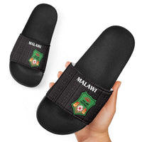 Malawi Football Slide Sandals Come On Flames - Black - Wonder Print Shop