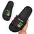 Malawi Football Slide Sandals Come On Flames - Black - Wonder Print Shop