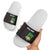 Malawi Football Slide Sandals Come On Flames - Black - Wonder Print Shop