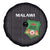 Malawi Football Spare Tire Cover Come On Flames - Black - Wonder Print Shop