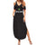 Custom Malawi Football Summer Maxi Dress Come On Flames - Black - Wonder Print Shop
