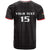 Custom Malawi Football T Shirt Come On Flames - Black - Wonder Print Shop