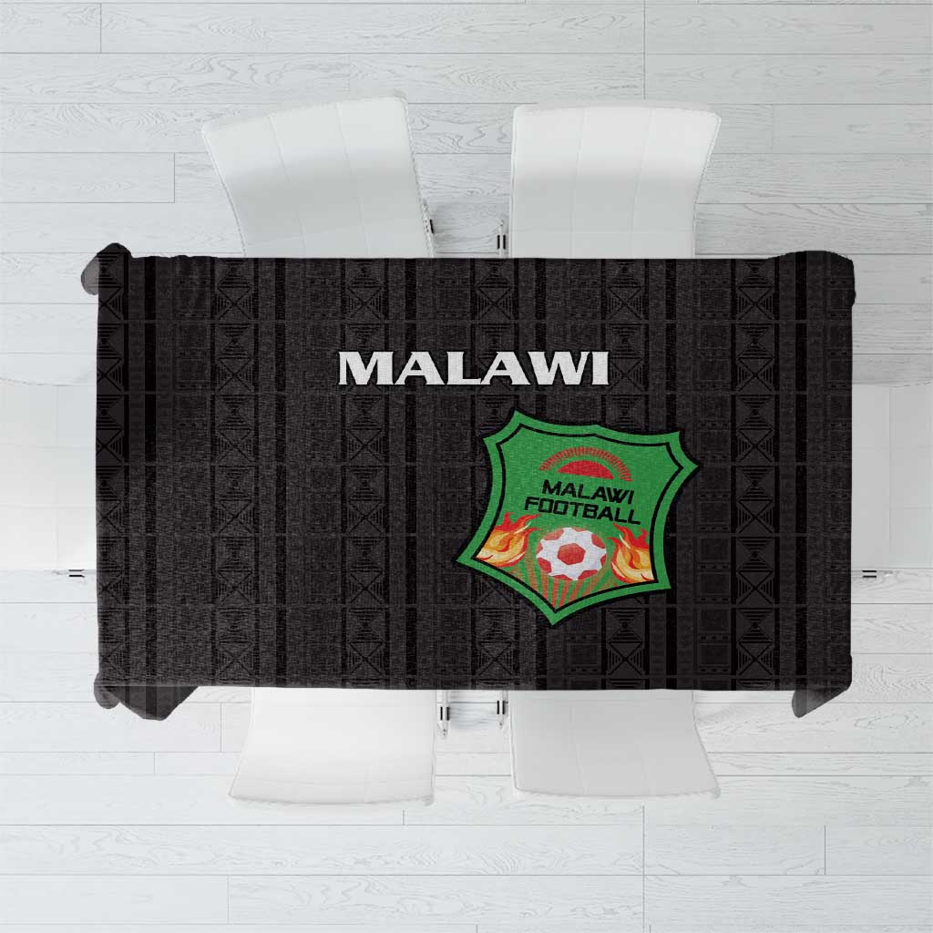 Malawi Football Tablecloth Come On Flames - Black - Wonder Print Shop