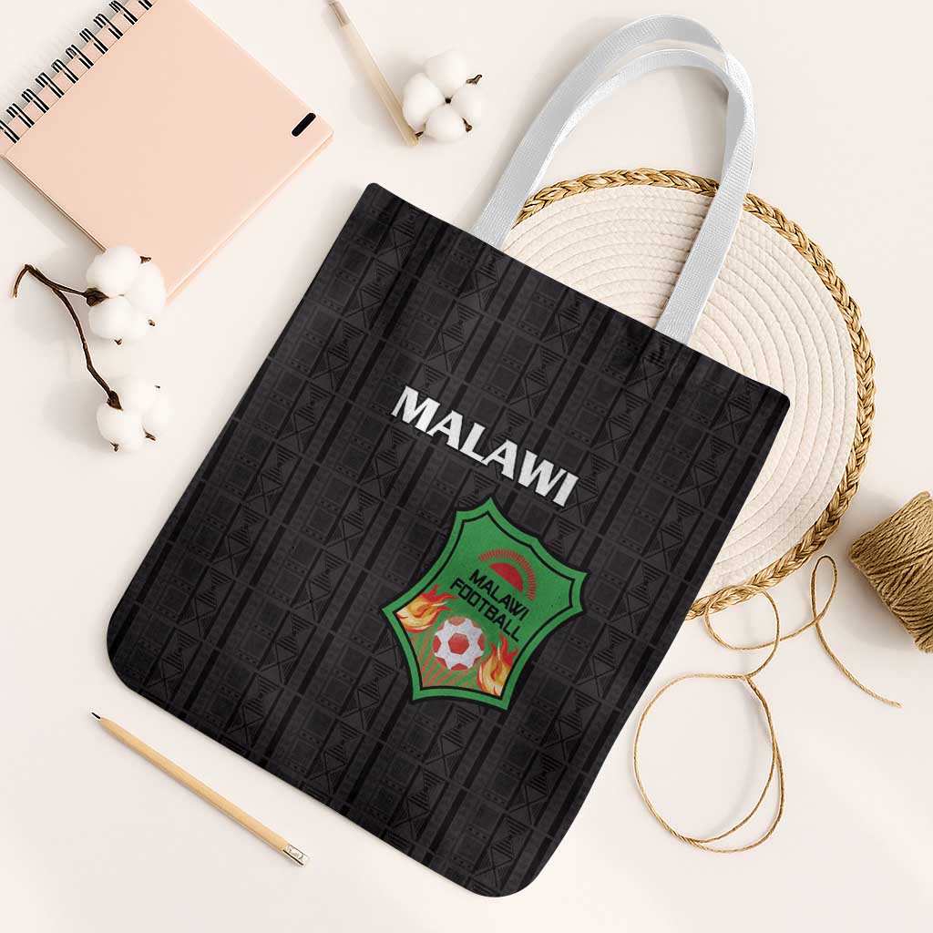 Malawi Football Tote Bag Come On Flames - Black - Wonder Print Shop