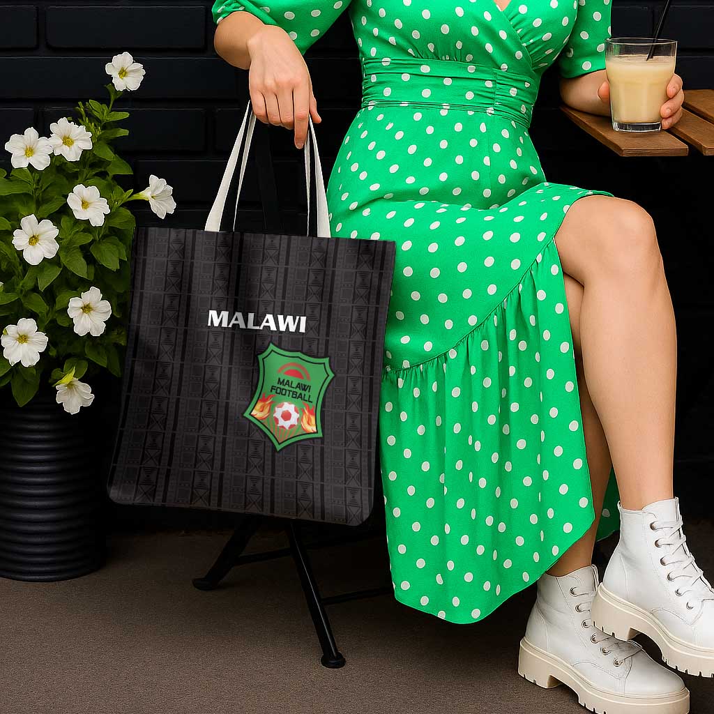 Malawi Football Tote Bag Come On Flames - Black - Wonder Print Shop