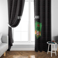 Malawi Football Window Curtain Come On Flames - Black - Wonder Print Shop