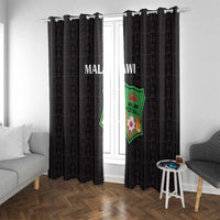 Malawi Football Window Curtain Come On Flames - Black - Wonder Print Shop