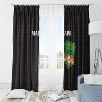 Malawi Football Window Curtain Come On Flames - Black - Wonder Print Shop