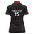 Custom Malawi Football Women Polo Shirt Come On Flames - Black - Wonder Print Shop