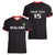 Custom Malawi Football Women V-Neck T-Shirt Come On Flames - Black - Wonder Print Shop
