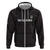 Custom Malawi Football Zip Hoodie Come On Flames - Black - Wonder Print Shop