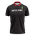 Custom Malawi Football Zipper Polo Shirt Come On Flames - Black - Wonder Print Shop