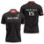Custom Malawi Football Zipper Polo Shirt Come On Flames - Black - Wonder Print Shop