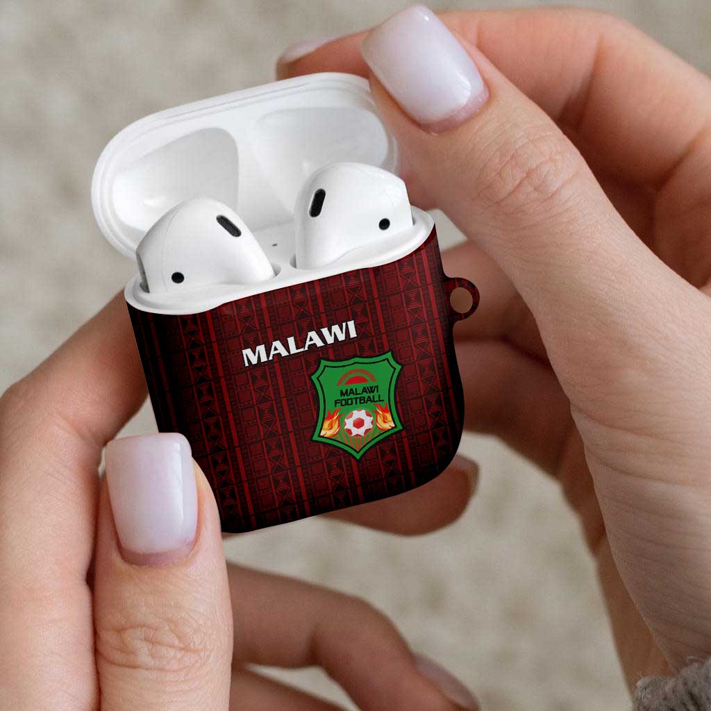 Malawi Football AirPods Case Come On Flames - Red - Wonder Print Shop